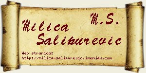 Milica Šalipurević vizit kartica